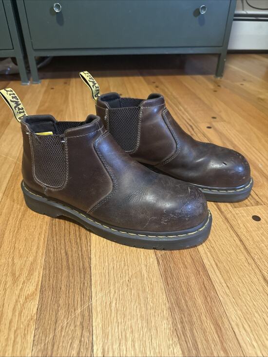 Dr. Martens Penly Chelsea Boots Mens 9 Brown Leather Steel Toe Slip On Work main image 8